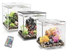 Biorb Cube 30 MCR LED Colour Change Clear Black White Aquarium Fish Tank
