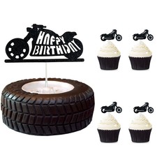 25 Pcs Motorcycle Happy