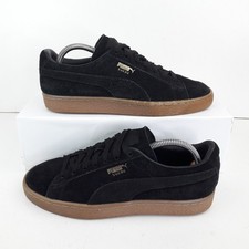 Puma Mens Trainers UK 6 Black Suede Classic Low Skate Skater Shoes Adult EUR 39