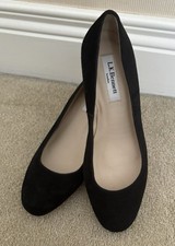L.K. Bennett Black Suede