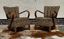 Pair of Halabala Art Deco armchairs model H237 original Condition UK Dealer