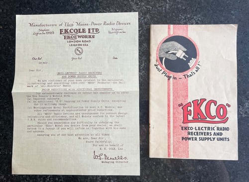 1929 ekco valve - 1929,
