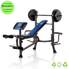 STARTER WEIGHT BENCH 35KG WEIGHT SET AJUSTABLE LEG & ARM CURL MARCY MWB36780B
