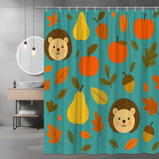 Cute fall shower curtain with - fall,