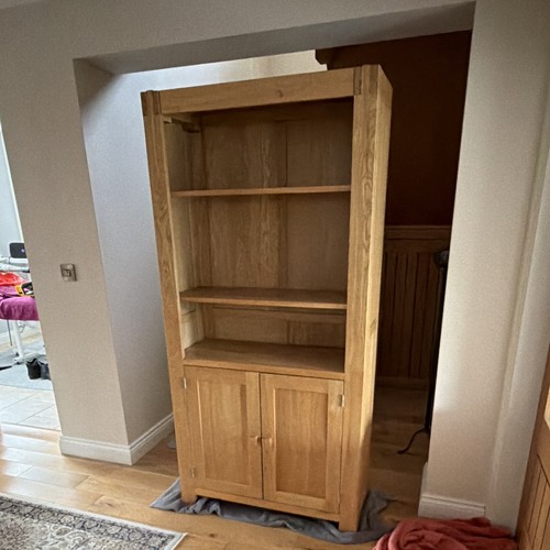 Solid oak bookcase shelves - oak,