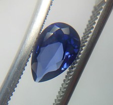 Pear Cut 8 x 5 mm Blue Lab Created Sapphire Loose Gemstone 