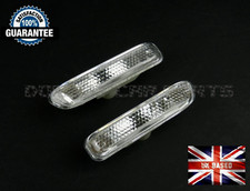 FOR BMW 3 SERIES 1998-2004 [E46] FRONT WING INDICATOR REPEATER PAIR CLEAR - NEW