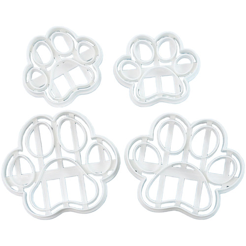 Paw print cookie cutters - paw,