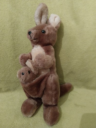 Kangaroo with joey soft - soft, toy