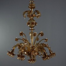 Antique Chandelier Blown Glass