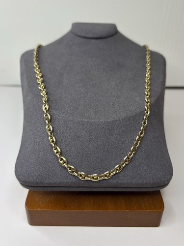 9ct gold fancy link - gold,