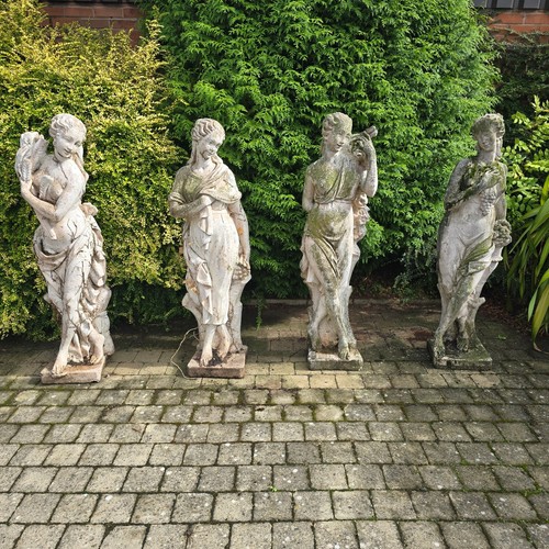 Antique garden statues - antique,