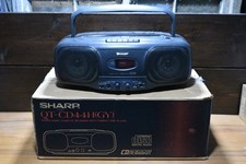 Sharp QT-CD44H(GY) Vintage Boombox Ghetto Blaster - CD / Cassette / Radio