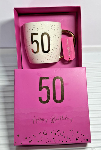 50th happy birthday ceramic - 50th,