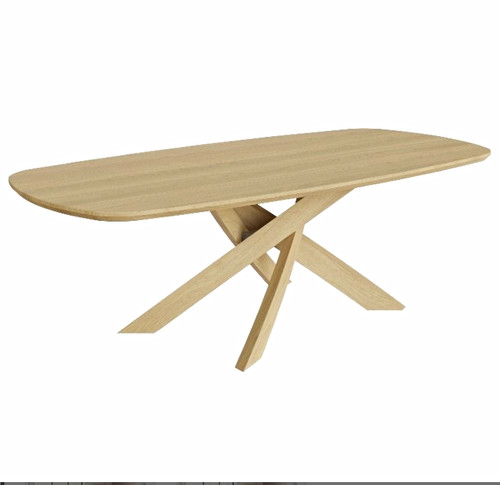 Andersson curved end table - -, d-end