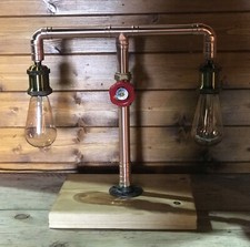 Industrial Steampunk Dual Bulb