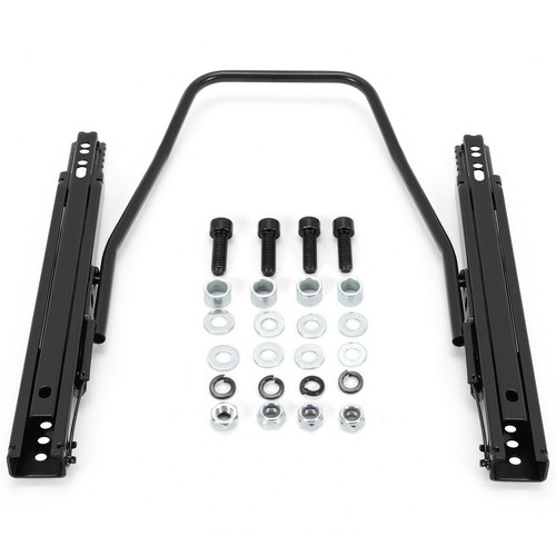 Black front seat slider dual - front,