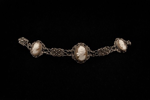 Vintage 800 silver shell cameo - 800,