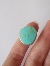 Sterling Silver Gorgeous Turquoise Ring, Size L R6M