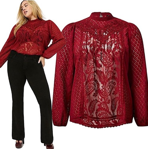 Torrid mixed lace high neck - torrid,