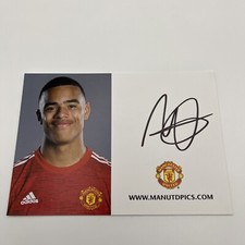 Manchester United Mason Greenwood Signed Club Card