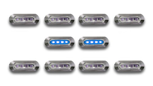 Led blue side indicators - blue,