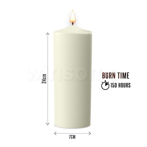 Unscented church pillar - unscented,