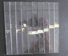 SET OF 10 GLASS STRIPS 20 X 210mm FOR PARKRAY 30, 33, 66, 77