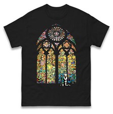 Banksy Stained Glass Church Window Art T Shirt, Graffiti, Vintage Urban Art, top