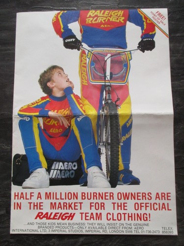Raleigh bmx poster old - raleigh,