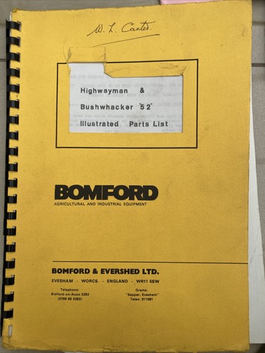 Bomford evershed highwayman - bomford, &