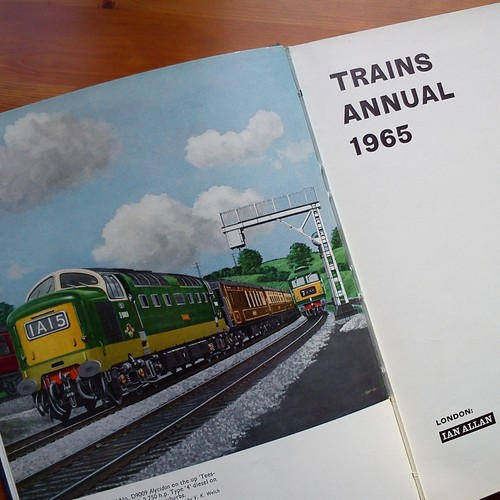Trains annual 1965 hardback - annual,