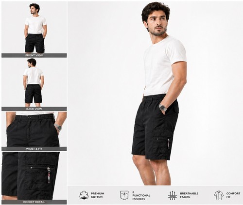 Shorts mens cargo - combat, multi