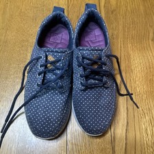 Reef  Rover Low Print Canvas Trainers Polkadot Blue Women’s Size 5