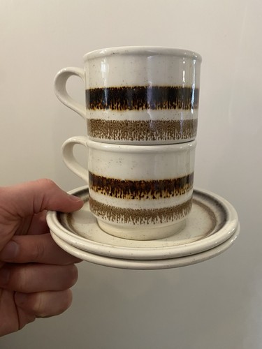 Set vintage brown white - 2,
