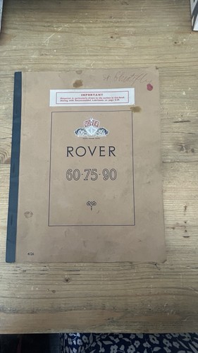 Rover 90 saloon - p4, 75