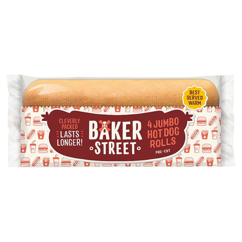 Hot dog rolls jumbo sausage - hot,