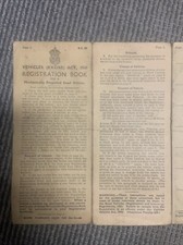 Registration Book BSA Bantam