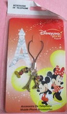 Eiffel Tower Mickey & Minnie Mouse Phone Charm Disneyland Resort Paris NEW NIP