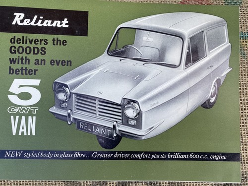 Reliant regal 5cwt van - van, 600cc
