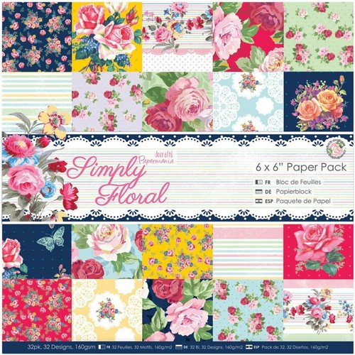 Papermania 6x6 flowers - papermania, 6x6"