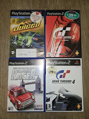 Ps2 games racing bundle - ps2,