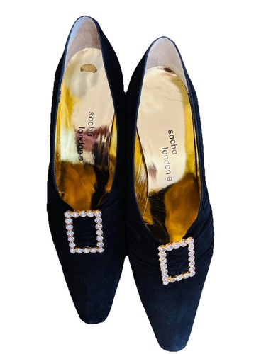 Sacha london black suede - black,