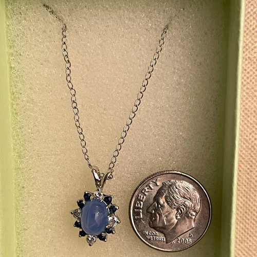 14k blue star sapphire with - 14k,