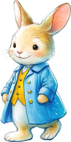 Colourful nursery peter rabbit - colourful,