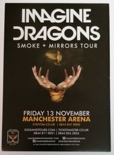 FLYER - Imagine Dragons Smoke + Mirrors Manchester UK Flyer 2016 5"X8" Rock #7