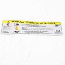AUDI A1 8X High Voltage Sign