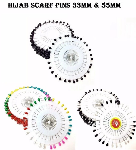 Pearl hijab scarf - hijab, pins