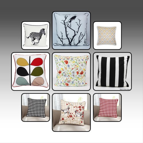 Printed cushion covers - cushion, soft