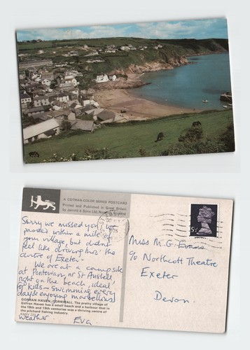 Vintage postcard gorran - vintage, haven